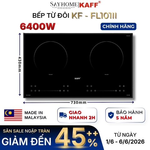 Bếp từ đôi KAFF KF-FL101II - Bảo hành chính hãng 5 năm