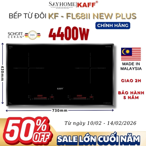 Bếp từ đôi KAFF KF-FL68II NEW PLUS - Bảo hành chính hãng 5 năm