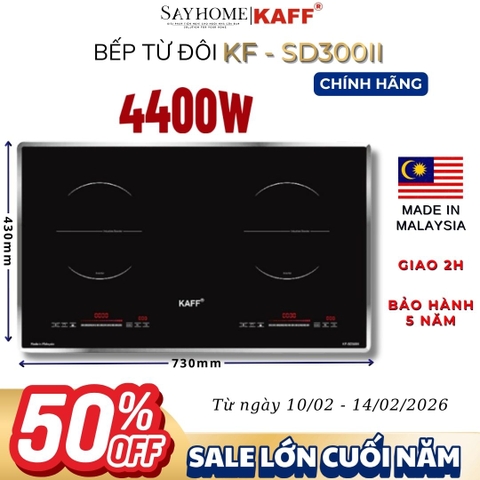 Bếp từ đôi KAFF KF-SD300II - Bảo hành chính hãng 5 năm