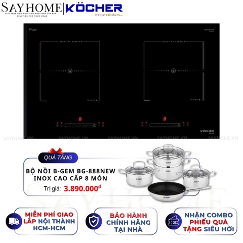 Bếp từ đôi Kocher DI-220 -  Bảo hành 3 năm