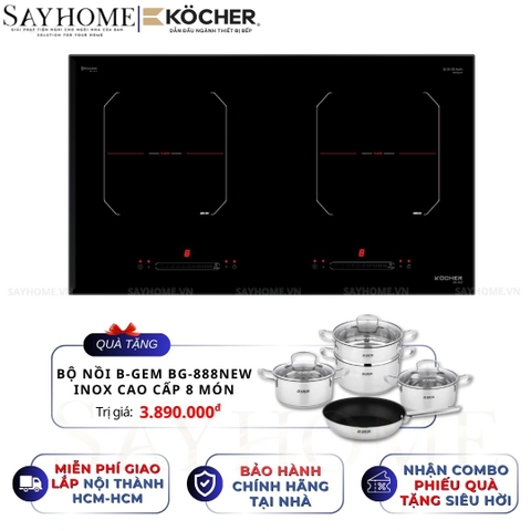 Bếp từ đôi Kocher DI-222 - BH 3 năm