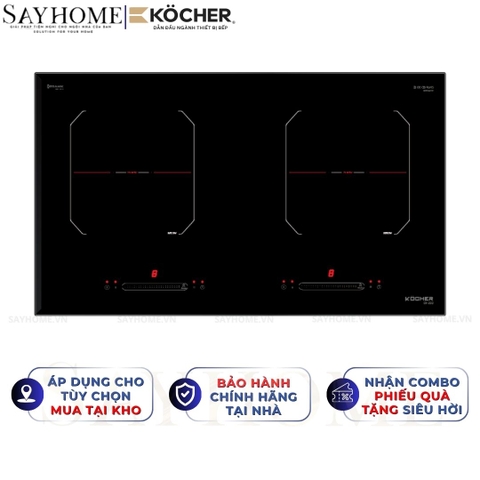Bếp từ đôi Kocher DI-222 - BH 3 năm
