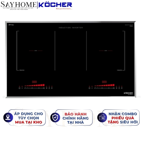 Bếp từ đôi Kocher DI 330 Plus -  Bảo hành 3 năm