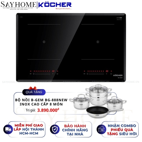 Bếp từ đôi Kocher DI 330H -  Bảo hành 3 năm