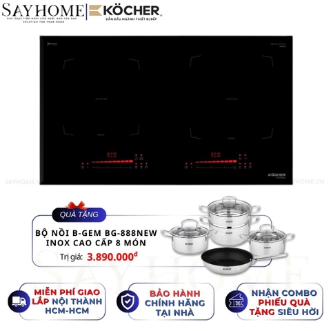 Bếp từ đôi Kocher DI-336PRO - BH 3 năm