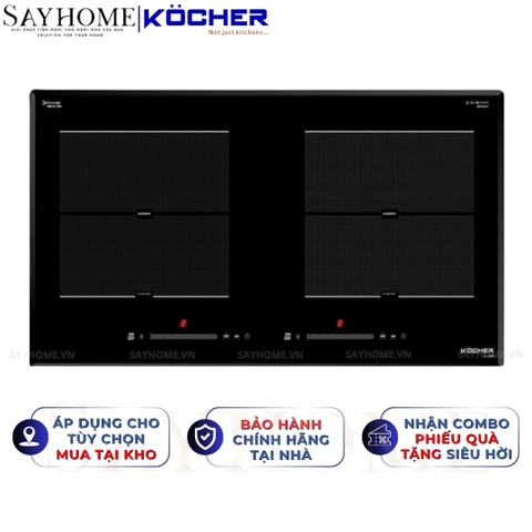 Bếp từ đôi Kocher DI 609 -  Bảo hành 3 năm