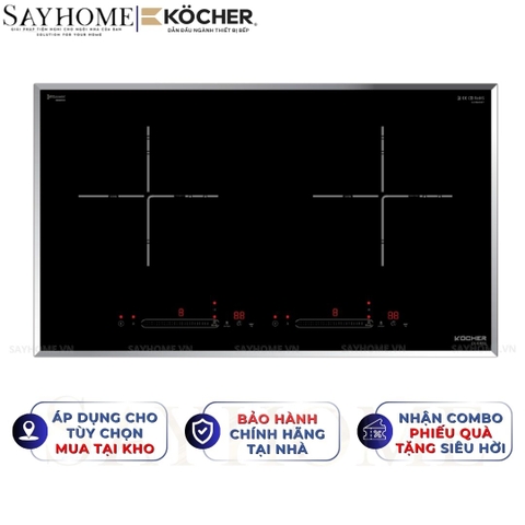 Bếp từ đôi Kocher DI-616SE - BH 3 năm