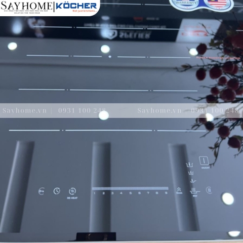 Bếp từ đôi Kocher DI 617 -  Bảo hành 3 năm
