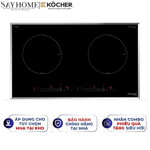 Bếp từ đôi Kocher DI-628SE - BH 3 năm