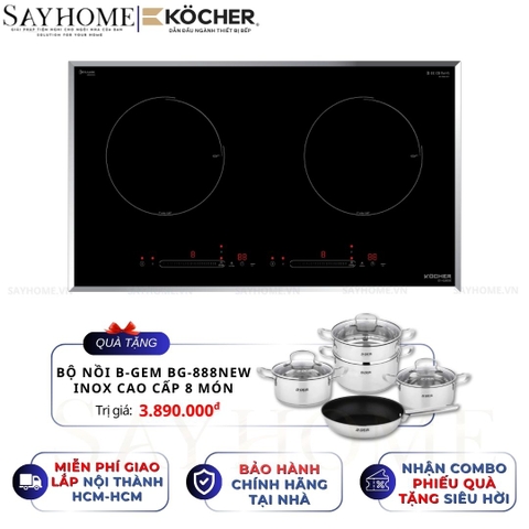 Bếp từ đôi Kocher DI-628SE - BH 3 năm