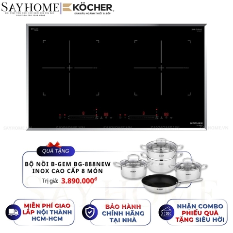 Bếp từ đôi Kocher DI-688SE - BH 3 năm