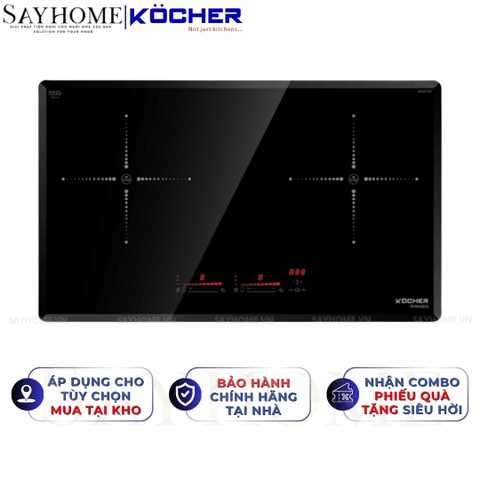 Bếp từ đôi Kocher DI 806GE02 - Bảo hành 3 năm