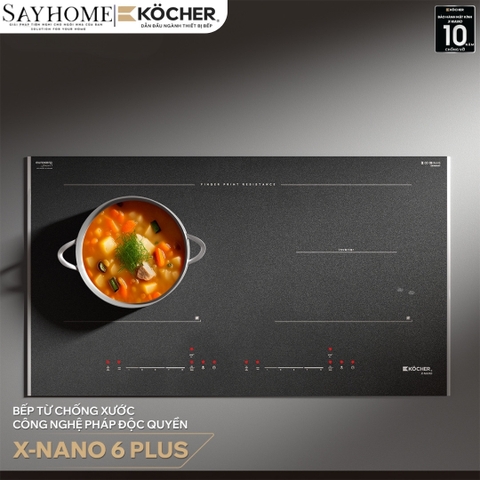 Bếp từ đôi Kocher X-Nano 6 Plus -  Bảo hành 3 năm