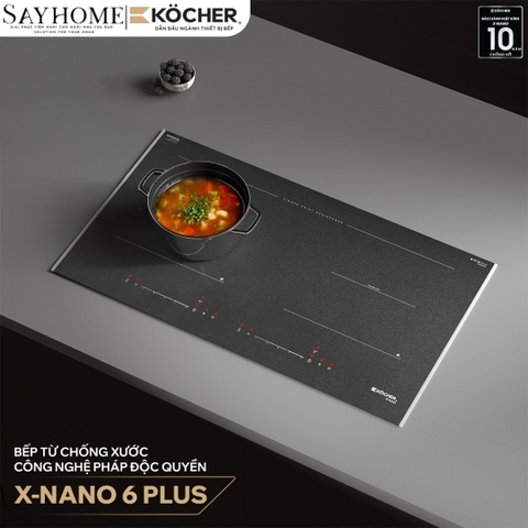 Bếp từ đôi Kocher X-Nano 6 Plus -  Bảo hành 3 năm