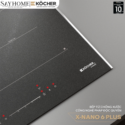 Bếp từ đôi Kocher X-Nano 6 Plus -  Bảo hành 3 năm