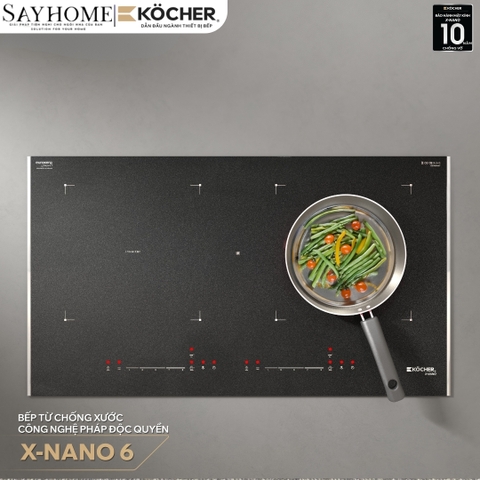 Bếp từ đôi Kocher X-Nano 6 -  Bảo hành 3 năm