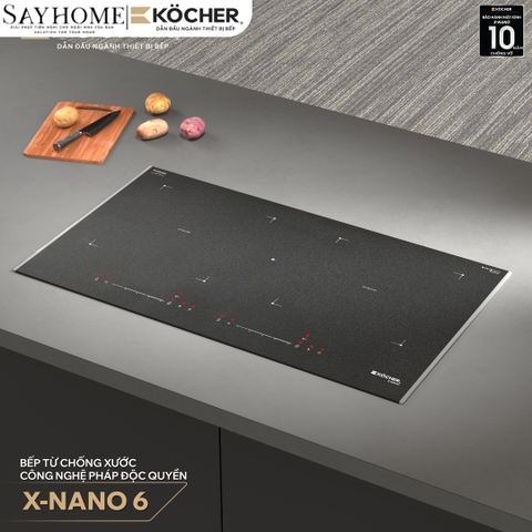 Bếp từ đôi Kocher X-Nano 6 -  Bảo hành 3 năm