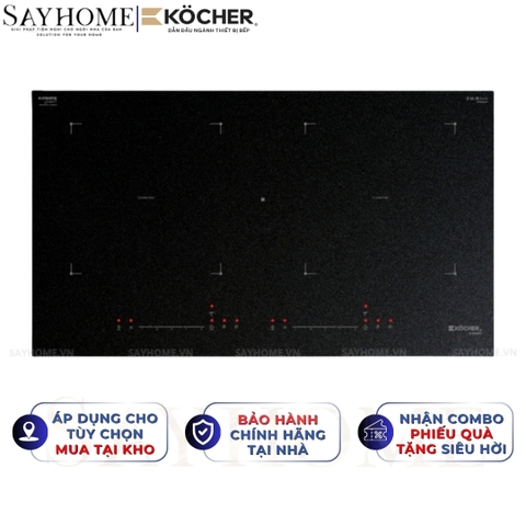 Bếp từ đôi Kocher X-Nano 6 -  Bảo hành 3 năm