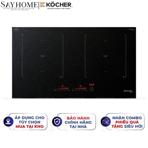 Bếp từ đôi Kocher X-Nano 8 Plus -  Bảo hành 3 năm