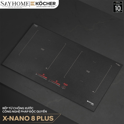 Bếp từ đôi Kocher X-Nano 8 Plus -  Bảo hành 3 năm