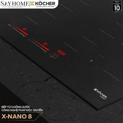 Bếp từ đôi Kocher X-Nano 8 -  Bảo hành 3 năm