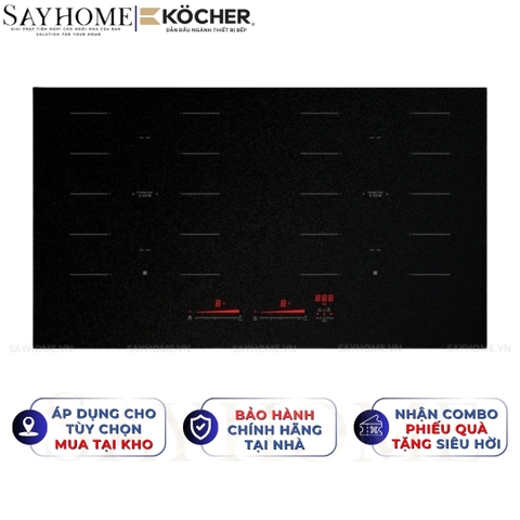 Bếp từ đôi Kocher X-Nano 8 -  Bảo hành 3 năm