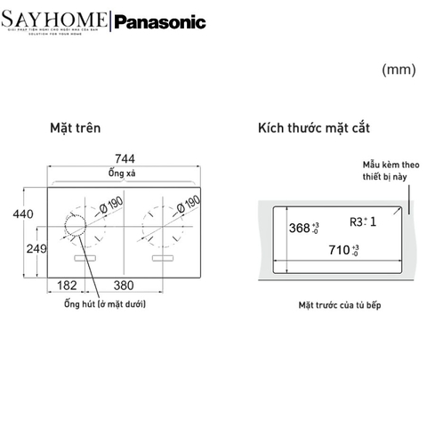 Bếp từ đôi Panasonic KY-A1W70 tại thành phố Hồ Chí Minh