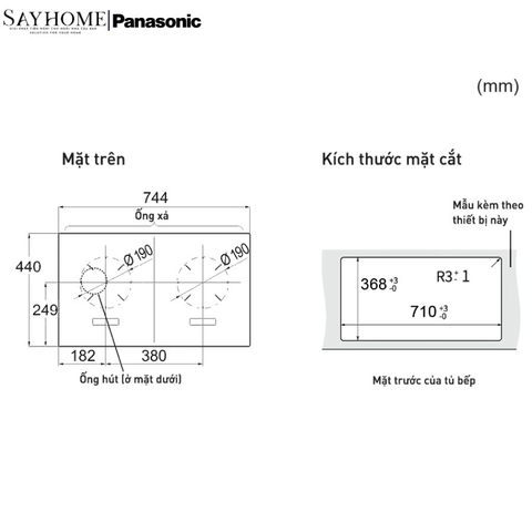 Bếp từ đôi Panasonic KY-C1W70 tại thành phố Hồ Chí Minh