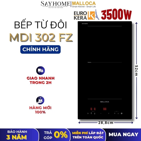 Bếp từ đôi Domino MALLOCA MDI 302 FZ - Hàng chính hãng