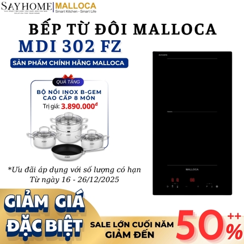 Bếp từ đôi Domino MALLOCA MDI 302 FZ - Hàng chính hãng