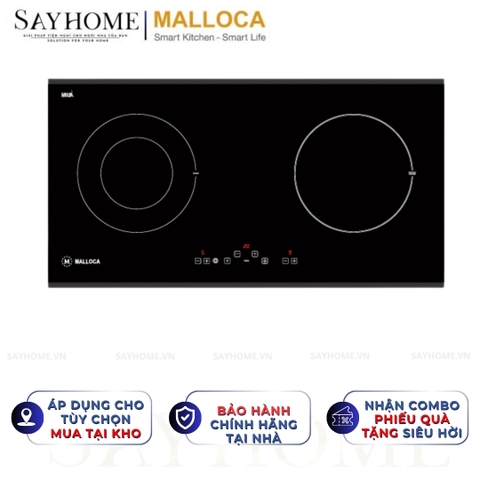 Bếp từ đôi Malloca MH-02IR D - Hàng chính hãng Malloca