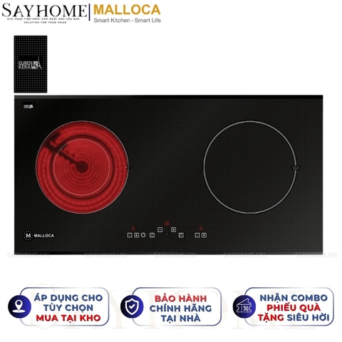 Bếp từ đôi Malloca MH-02IR D - Hàng chính hãng Malloca