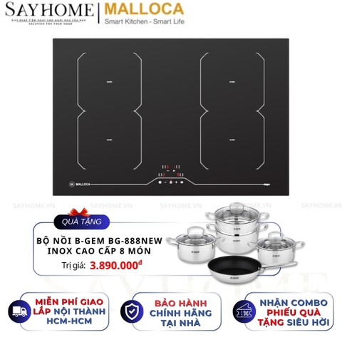 Bếp đa từ MALLOCA MI-784 ITG 4 vùng nấu - Hàng chính hãng