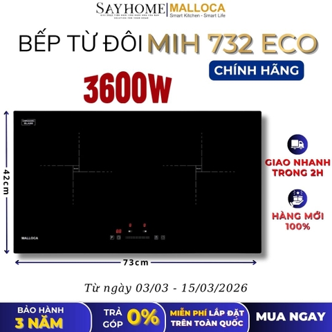 Bếp từ đôi MALLOCA MIH 732 ECO - Hàng chính hãng