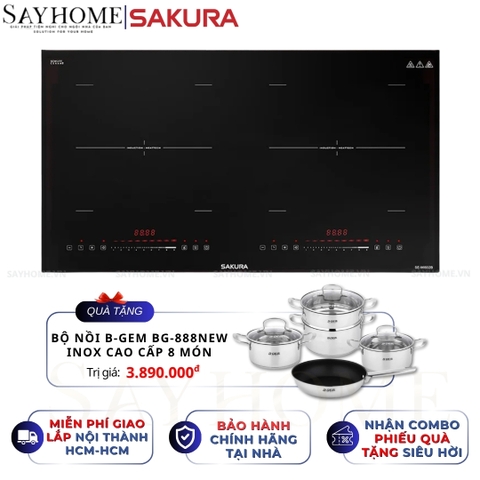 Bếp từ đôi SAKURA SE-MI602B - Chính hãng