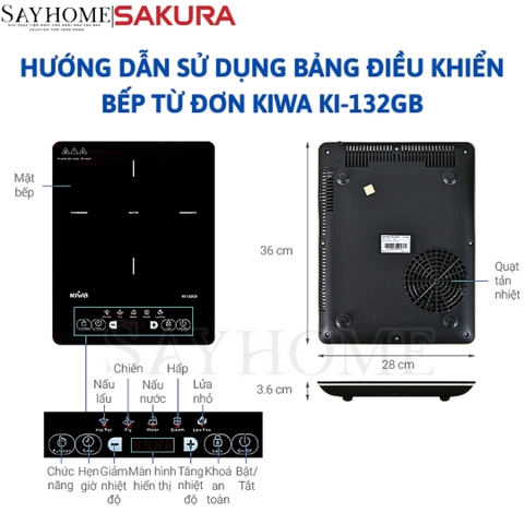 Bếp từ đơn Sakura KIWA KI-132GB - Hàng chính hãng