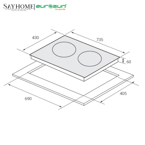 Bếp từ đôi EUROSUN EU-T210XMax tại thành phố Hồ Chí Minh