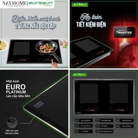 Bếp từ đôi EUROSUN EU-T755Pro tại thành phố Hồ Chí Minh