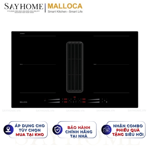Bếp từ kết hợp máy hút mùi MALLOCA HIH 860 FZ 4 vùng nấu - Hàng chính hãng