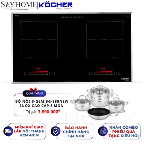 Bếp từ đôi Kocher DI-330Pro-  Bảo hành 3 năm