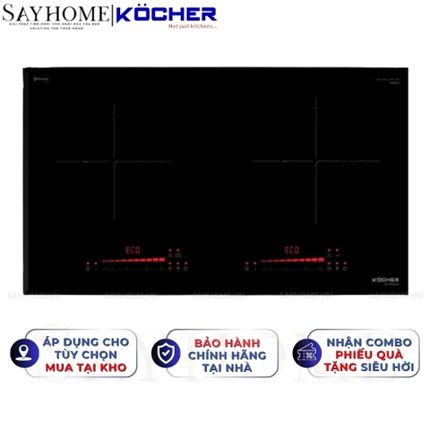 Bếp từ đôi Kocher DI-333Pro -  Bảo hành 3 năm