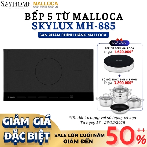 Bếp từ MALLOCA Skylux MH-885 5 vùng nấu - Hàng chính hãng