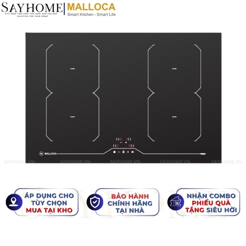 Bếp đa từ MALLOCA MI-784 ITG 4 vùng nấu - Hàng chính hãng