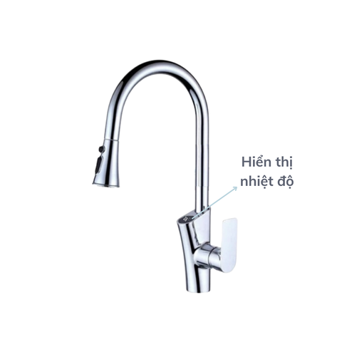 Vòi rửa chén bát dây rút nóng lạnh B-GEM BG-008KT ( Hiển thị nhiệt độ) tại thành phố Hồ Chí Minh