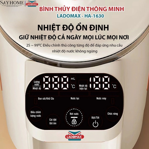 Bình Thủy Điện 3 Lít HA-1630 Ladomax tại thành phố Hồ Chí Minh
