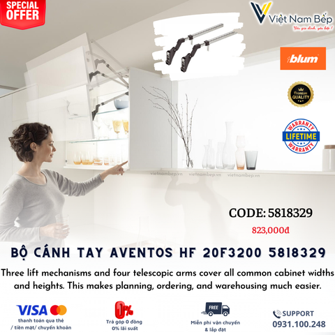 Bộ cánh tay Blum AVENTOS HF 20F3200 5818329