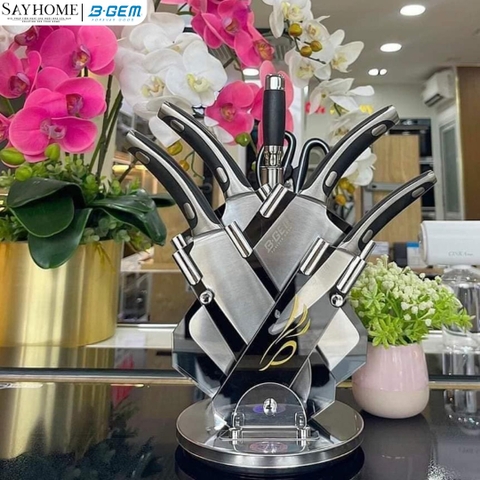 Bộ dao B-Gem BG-07 đúc nguyên 7 món cao cấp - Hàng chính hãng B-GEM