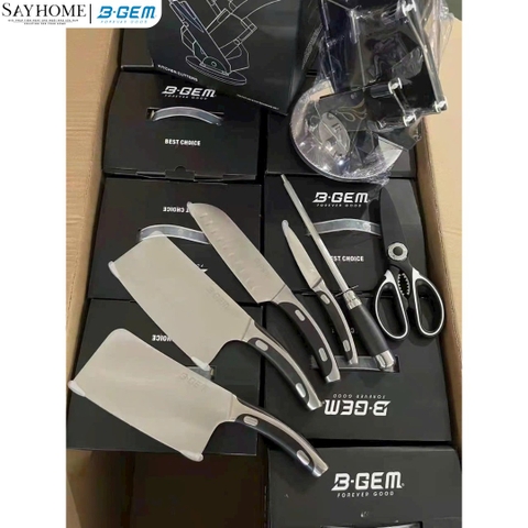 Bộ dao B-Gem BG-07 đúc nguyên 7 món cao cấp - Hàng chính hãng B-GEM