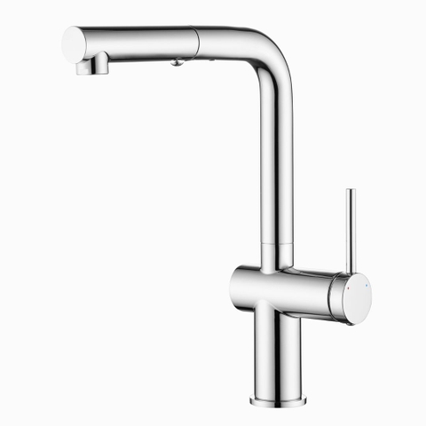 Vòi rửa bát Kluger KLF0034C dây rút, nóng lạnh - Chính hãng