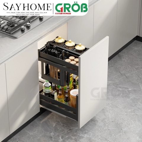 Kệ đựng dao thớt GROB C1NT.25/30/35/40/45 hợp kim nhôm phủ Nano - Hàng chính hãng GROB